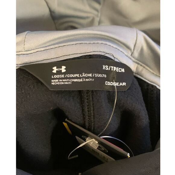 Under Armour Women's XS Double Threat Fleece Hoodie, Black - Picture 4 of 5